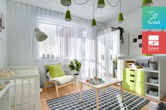 Profesionāļu iekārtots trīs istabu dzīvoklis tūlītējai dzīvošanai – dzīvo Tuvidos!