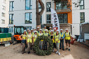 "Parka Kvartāls" nosvinējis spāru svētkus – pēdējā kārta tuvojas noslēgumam