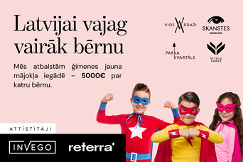 Atkārtoti uzsāk iniciatīvu, piedāvājot ģimenēm līdz 25 000 eiro atbalstu mājokļa iegādei