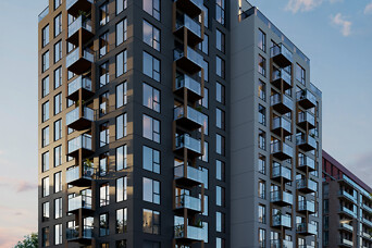 "Hepsor" Purvciemā uzsāk 13 stāvu augsta dzīvojamā nama "360° Dzelzavas Residences" būvniecību