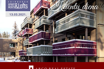 Klientu diena atjaunotajā projektā "EDINBURGH Apartments&amp;Lofts"