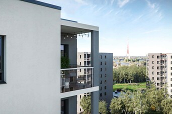 Apjomīgais daudzdzīvokļu projekts "Krasta kvartāls" svin spāru svētkus