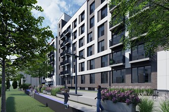 Rīgas Centrā top līdz šim lielākais jaunu dzīvokļu projekts "Dainas"