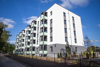 Ekspluatācijā nodota pirmā ēka jauno mājokļu projektā "Blūmendāles mājas"