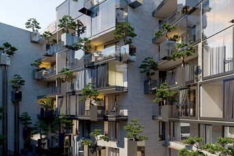 Строительство самого необыкновенного дома - дома парящих деревьев перешло к завершающей стадии