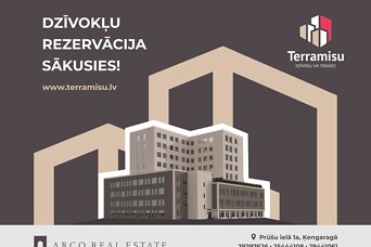 Ķengaraga energoefektīvajā projektā "Terramisu" uzsākta dzīvokļu rezervācija