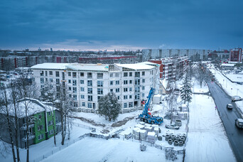 Nosvinēti Spāru svētki komforta klases daudzdzīvokļu kompleksā "Nīcgales Spāres"