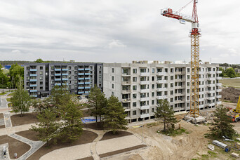 YIT svin spāru svētkus "Kaivas kvartāla" otrajā namā