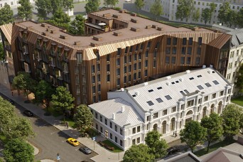 В историческом центре Риги на улице Стрелниеку возводится жилой квартал "Lofts&amp;Rosegold"