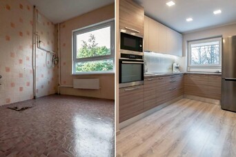 Pirms un pēc: no dzīvokļa ar "vecmāmiņas remontu" par interjera žurnāla cienīgu sapņu mājokli