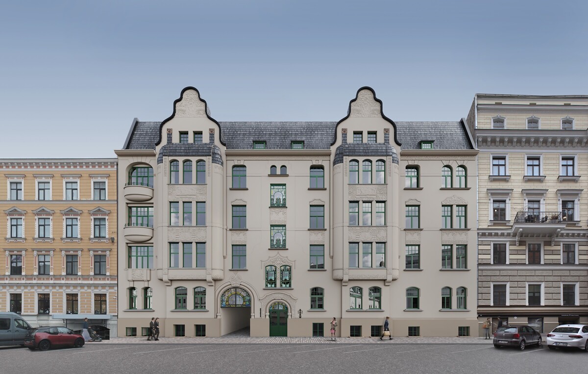 Demo dzīvokļu prezentācija renovētā jūgendstila namā Baznīcas ielā 5