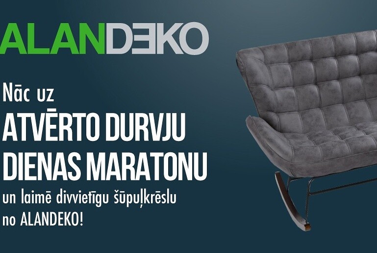 Nāc uz Atvērto durvju dienas maratonu un laimē stilīgu šūpuļkrēslu no ALANDEKO! - Nekustamo īpašumu ziņas - City24.lv nekustamo īpašumu sludinājumu portāls