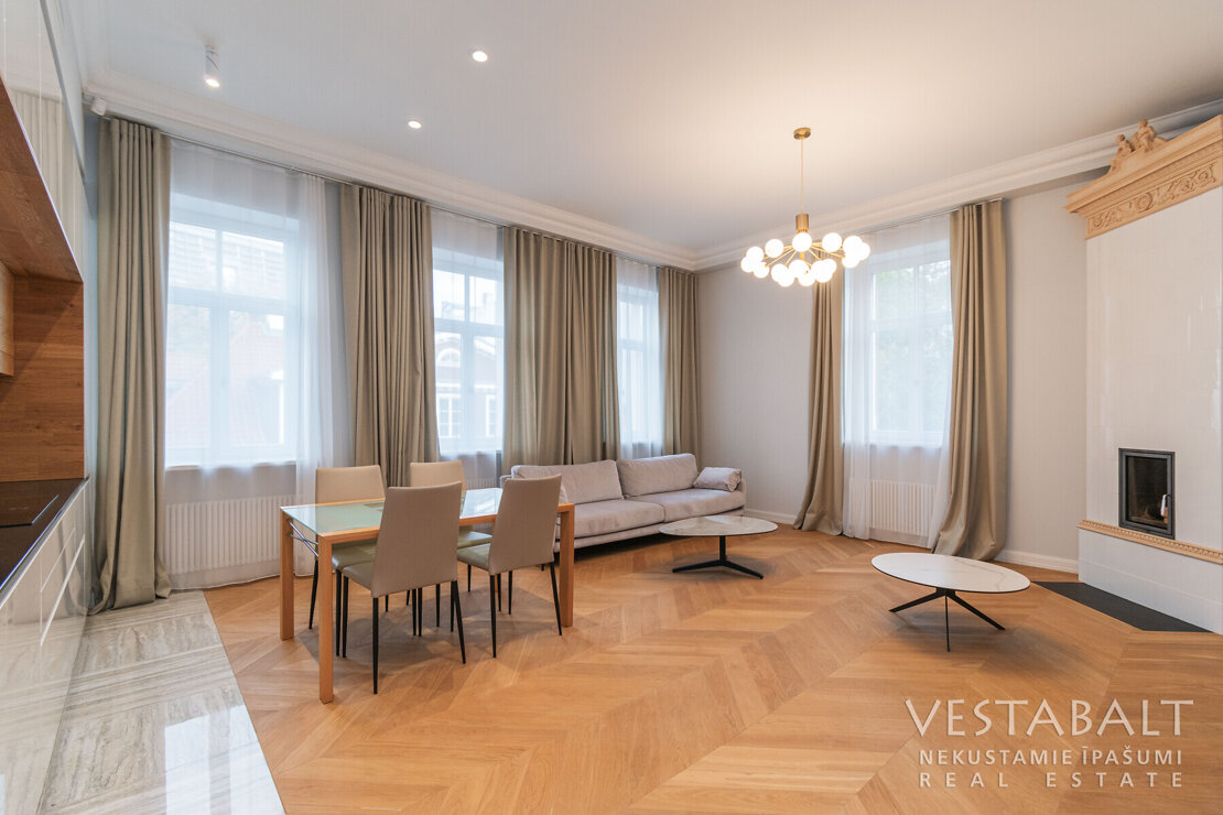 Аренда квартиры - Rīga, Centrs, Elizabetes iela 18 - 98 m², 3 комнаты, 2  357 € - City24.lv портал недвижимости