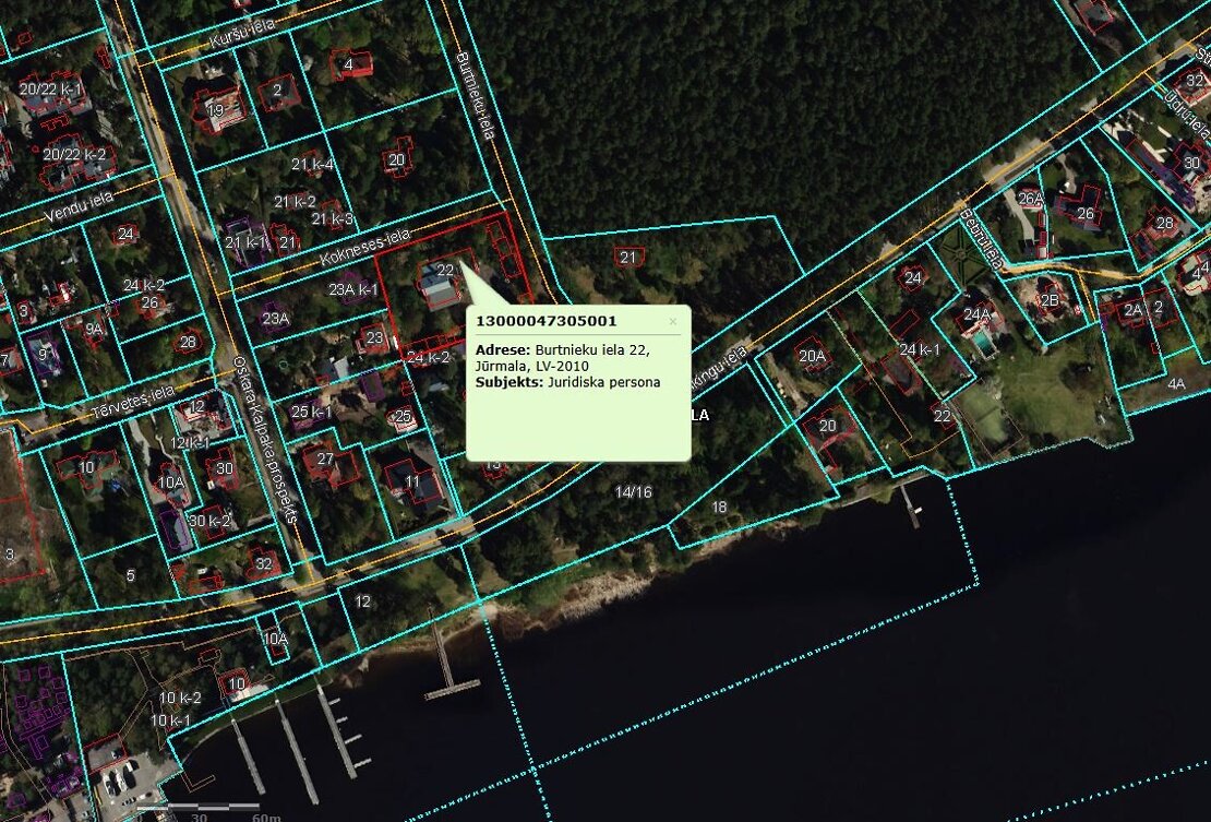 Zeme — Burtnieku iela 22, Jūrmala, Jūrmalas pilsēta